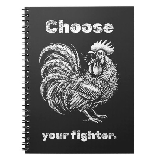 Carnet Choose Your Fighter – Demon Rooster. (Devant)