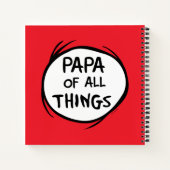 Carnet Chose une chose deux - Papa de toutes les choses (Dos)