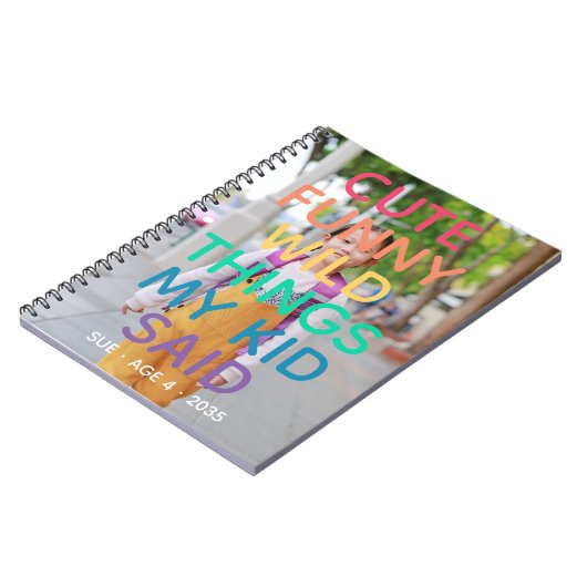 Carnet Choses drôles sauvages mignonnes que mon enfant a  (Côté gauche)