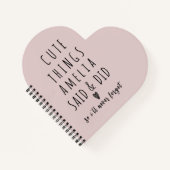 Carnet Choses Mignonnes Que Mes Enfants Disent Souvenirs (Devant)