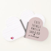 Carnet Choses Mignonnes Que Mes Enfants Disent Souvenirs (Intérieur)