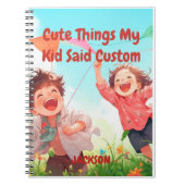 Carnet Choses Mignonnes Que Mon Enfant a Dit Personnalisé (Devant)