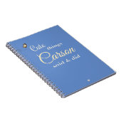 Carnet "Choses mignonnes que mon fils a dites" Mémoire pe (Côté Droit)