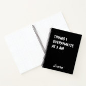 Carnet Choses que j'analyse excessivement à 3h du matin (Intérieur)