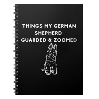 Carnet Choses que mon berger allemand a gardées & détalée