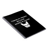 Carnet Choses que mon bouledogue français a ronflé & répl (Côté Droit)