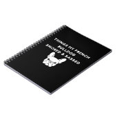Carnet Choses que mon bouledogue français a ronflé & répl (Côté gauche)