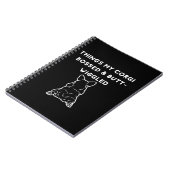 Carnet Choses que mon Corgi a dirigées & dandiné son derr (Côté gauche)