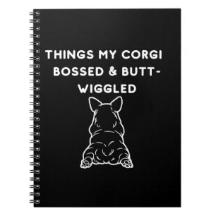 Carnet Choses que mon Corgi a dirigées & dandiné son derr