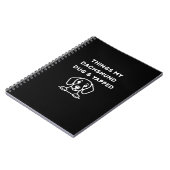 Carnet Choses que mon teckel a creusé & jappé (Côté gauche)