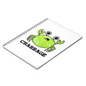 Carnet Chou drôle Crabbage Chou Crabe Pun (Côté gauche)