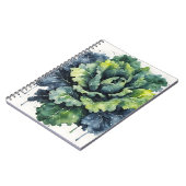Carnet Chou frisé - Fleurs à l'aquarelle (Côté gauche)
