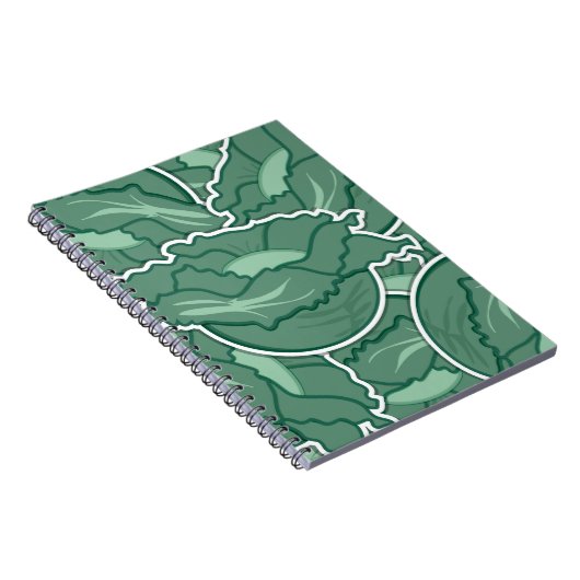 Carnet Chou vert funky (Côté Droit)