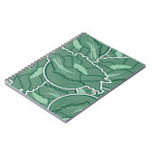 Carnet Chou vert funky (Côté gauche)