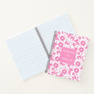 Carnet Chouchous Rose Motif Féminin Accessoire de Cheveux