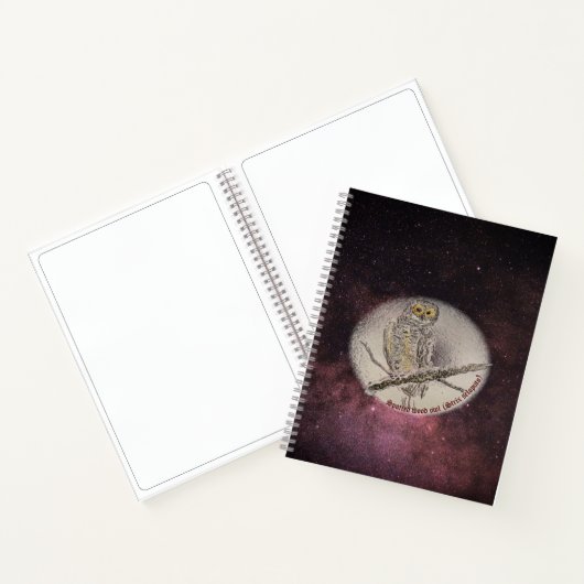 Carnet chouette à bois tacheté (Intérieur)