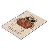 Carnet Chouette à café Lover (Côté gauche)