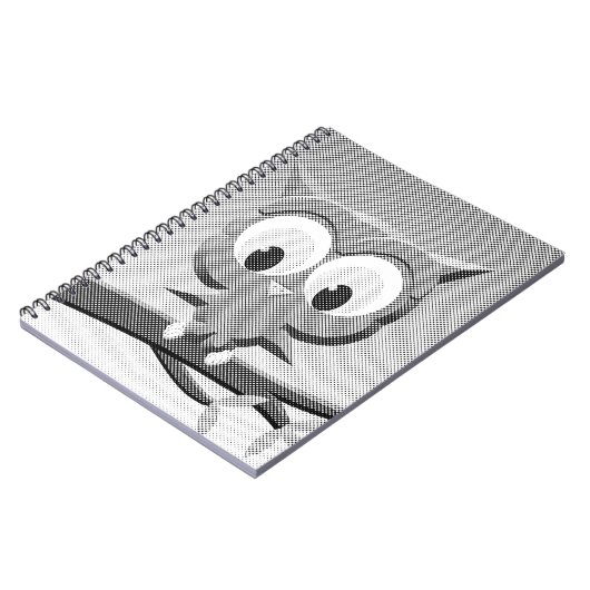 Carnet Chouette À Papier En Noir Et Blanc (Côté gauche)