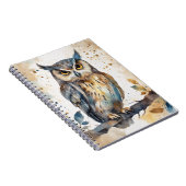 Carnet Chouette aquarelle (Côté Droit)