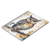 Carnet Chouette aquarelle (Côté gauche)