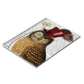 Carnet Chouette avec chapeau supérieur 3 (Côté gauche)