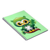 Carnet Chouette Bébé Mignon St Patrick Dessin Animé (Côté Droit)