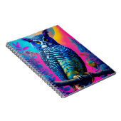 Carnet Chouette bleue mignonne (Côté Droit)