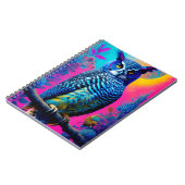 Carnet Chouette bleue mignonne (Côté gauche)