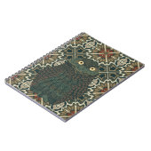 Carnet Chouette bractée décorée Tons Brown dorés (Côté gauche)