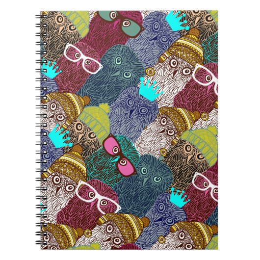 Carnet Chouette dans la couronne (Devant)