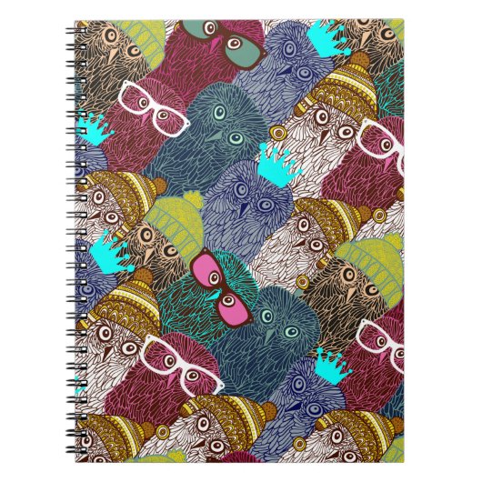 Carnet Chouette dans la couronne (Devant)