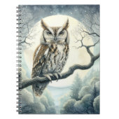 Carnet Chouette de crayon d'aquarelle (Devant)