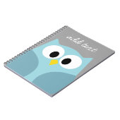 Carnet Chouette de dessin mignonne - Nom personnalisé ble (Côté gauche)