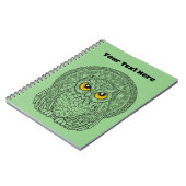 Carnet Chouette d'observation de la vue de minuit Eclipse (Côté gauche)