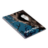 Carnet Chouette effraie endormie Œuvre originale (Côté Droit)