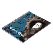 Carnet Chouette effraie endormie Œuvre originale (Côté gauche)