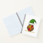 Carnet Chouette elfe de Noël avec présent (Intérieur)