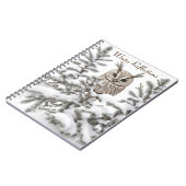 Carnet Chouette en neige (Côté gauche)