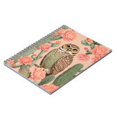 Carnet Chouette Et Cactus Élégants À Brûler (Côté gauche)