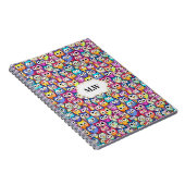 Carnet Chouette fait face à un monogramme motif d'oiseaux (Côté Droit)