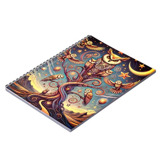 Carnet Chouette inspirée par Jung (Côté gauche)