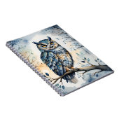 Carnet Chouette majestueuse dans une forêt hivernale (Côté Droit)