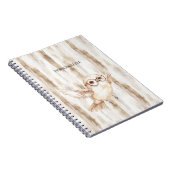 Carnet Chouette mignonne avec des lunettes (Côté Droit)