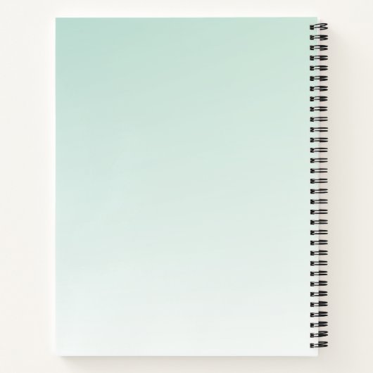 Carnet Chouette mignonne dans un chapeau vert (Dos)