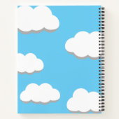 Carnet Chouette Mignonne Volant avec des Ballons en Forme (Dos)