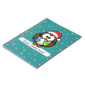 Carnet Chouette père Noël (Côté gauche)