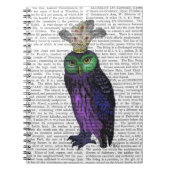 Carnet Chouette pourpre (Devant)