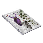 Carnet Chouette pourpre avec Antlers 2 (Côté Droit)