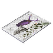 Carnet Chouette pourpre avec Antlers 2 (Côté gauche)