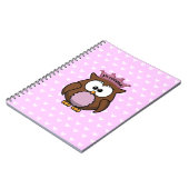 Carnet chouette princesse (Côté gauche)